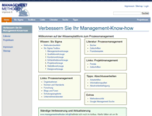 Tablet Screenshot of managementmethoden.info